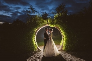 blue-sky-backlit-wedding-fernhill