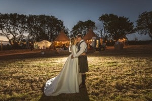 outdoor-backlit-marquee-wedding-bride